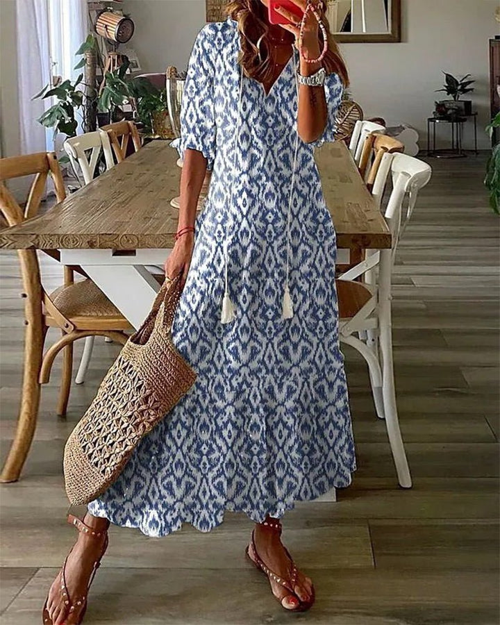 Luna | Kevyt boho-midimekko