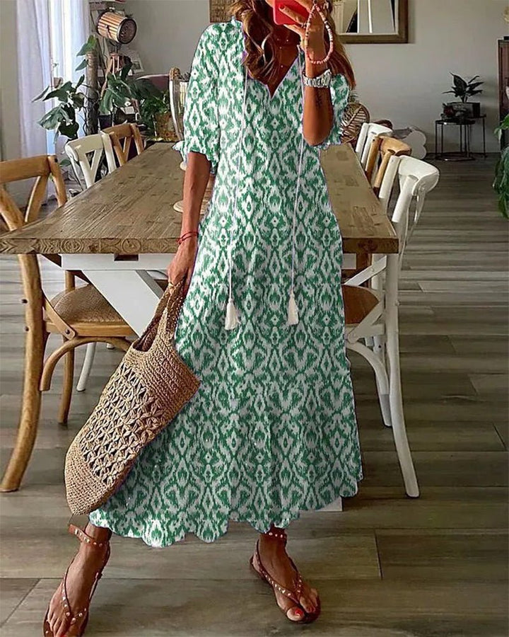 Luna | Kevyt boho-midimekko