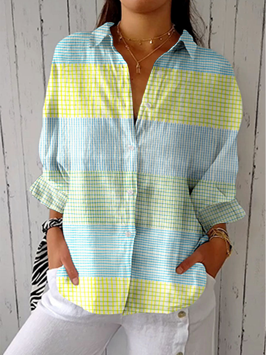 Filippa | Pastellinruudullinen pusero