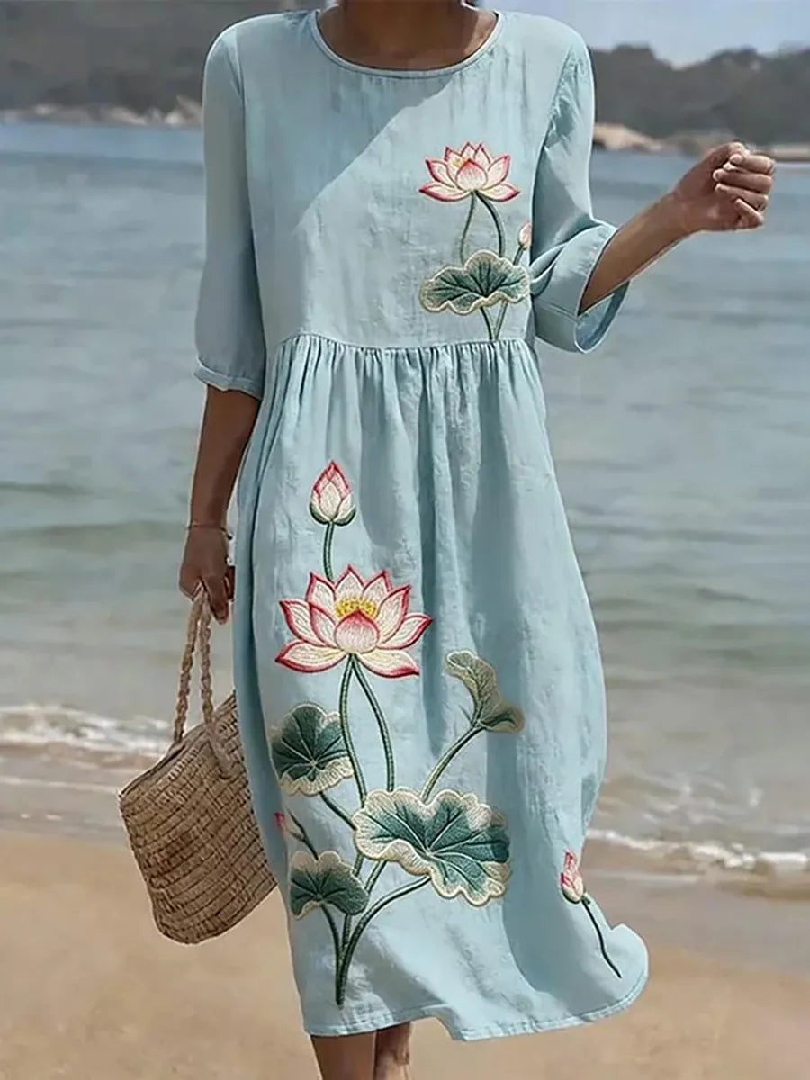Vanessa | Tyylikäs Kukallinen Mekko
