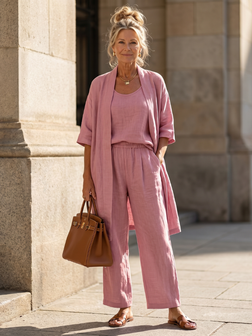 Yael | Kolmeosainen Mukava Toppi ja Housut - Setti