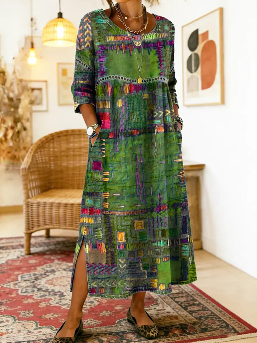 Manuela | Etninen patchwork-mekko