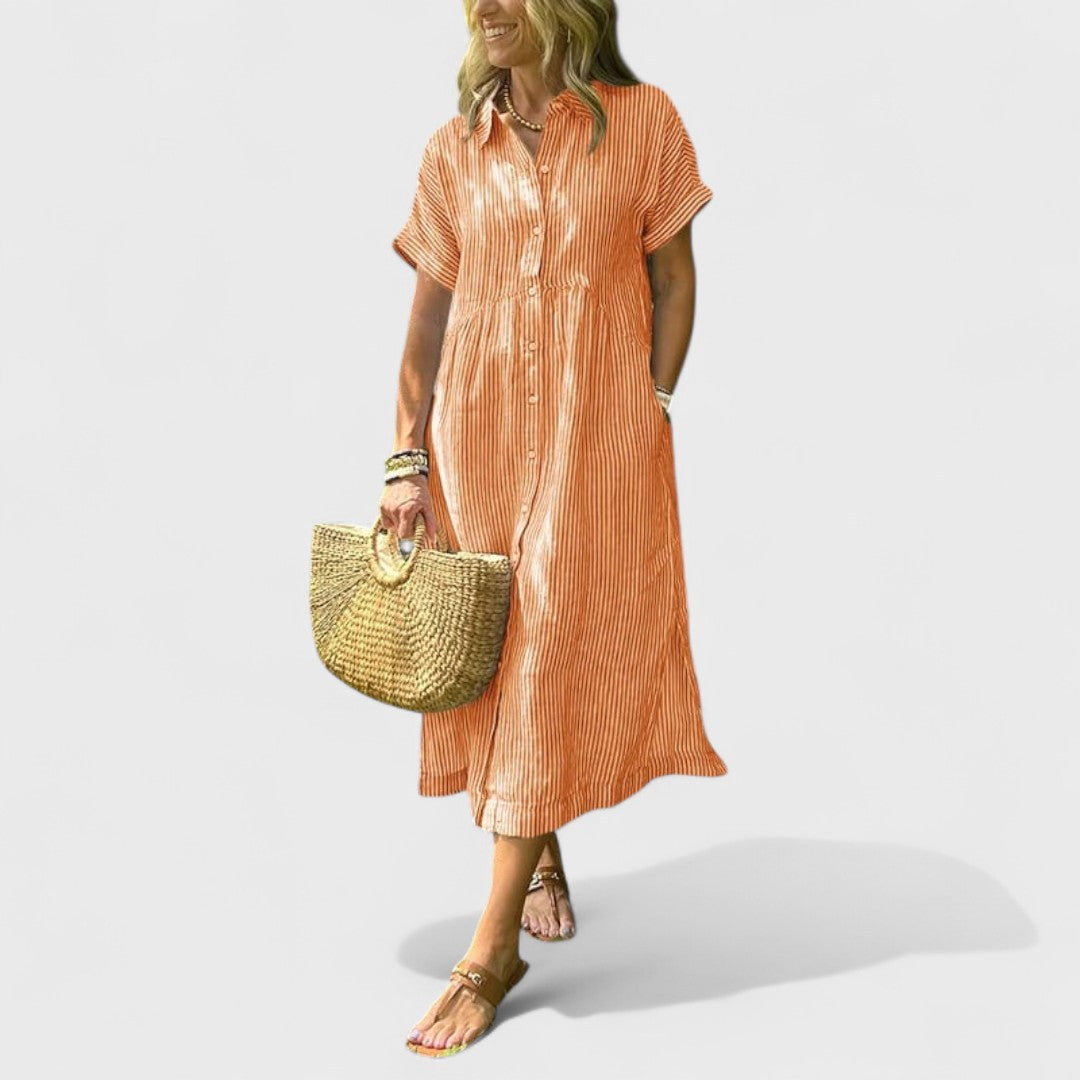 Angela - Raidallinen mekko