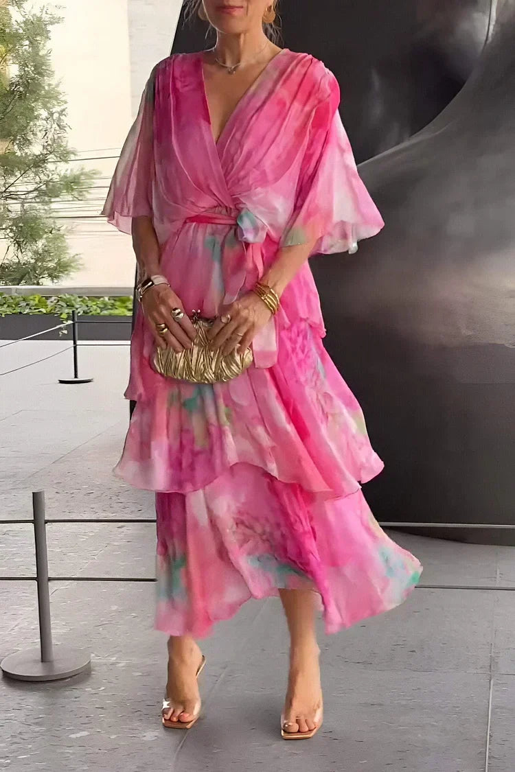 Cassia – Elegantti Chiffon Mekko
