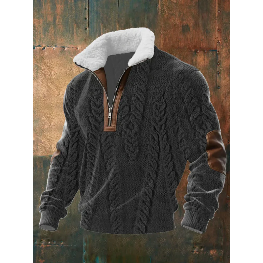 János - Korkeakauluksinen Fleece-T-paita
