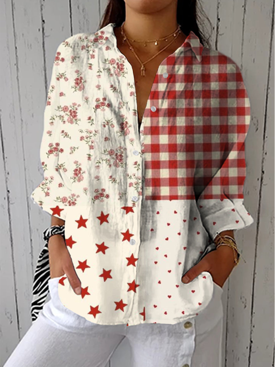 Elise | Maalaistyylinen Patches-paita