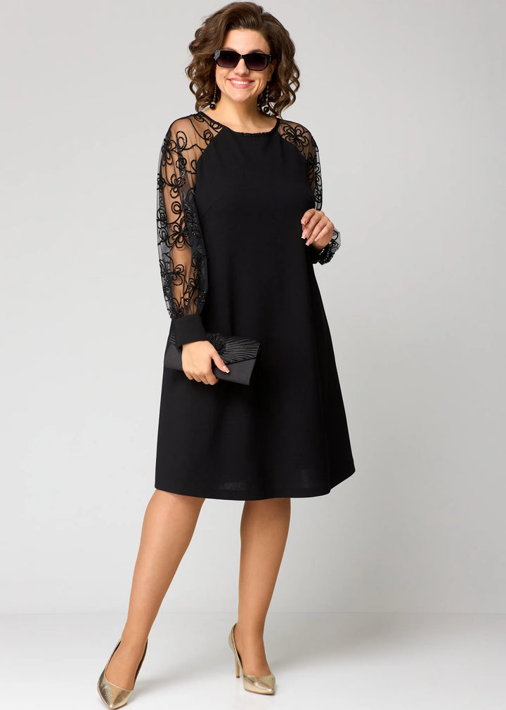 Bella™ - Elegantti Pitkähiha Mekko