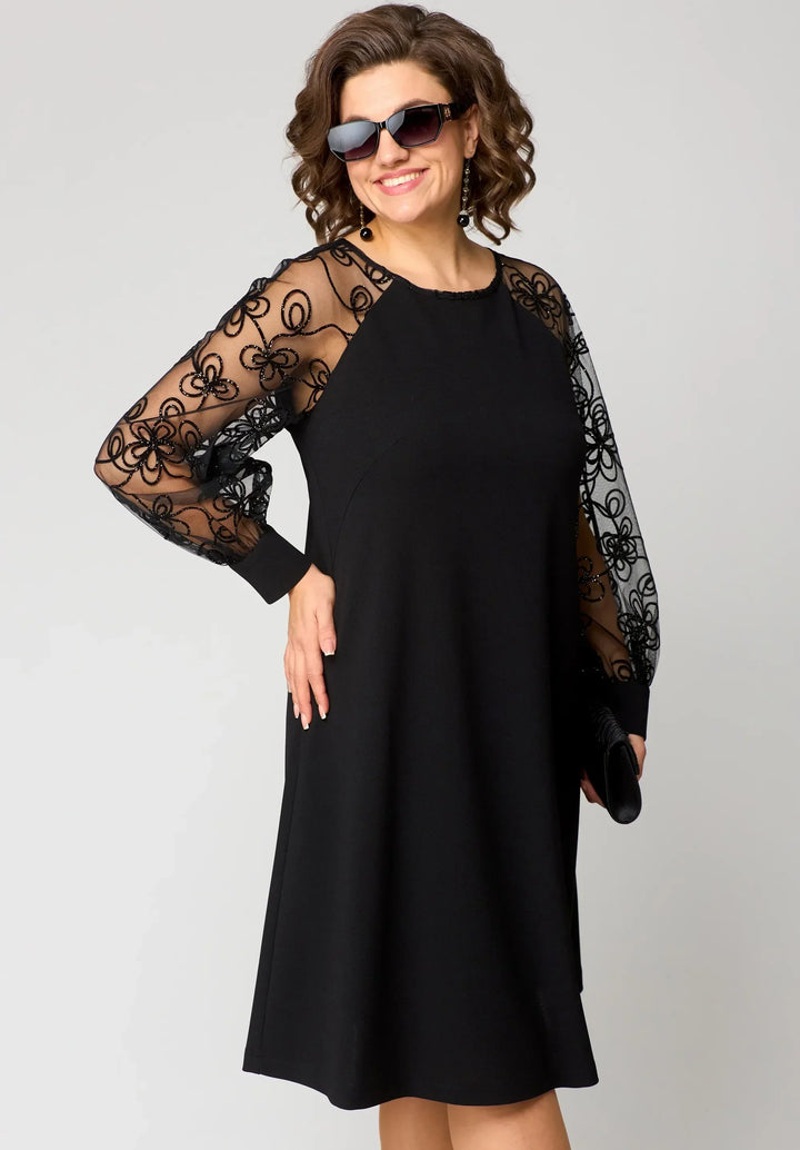 Bella™ - Elegantti Pitkähiha Mekko