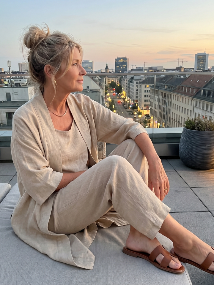 Yael | Kolmeosainen Mukava Toppi ja Housut - Setti