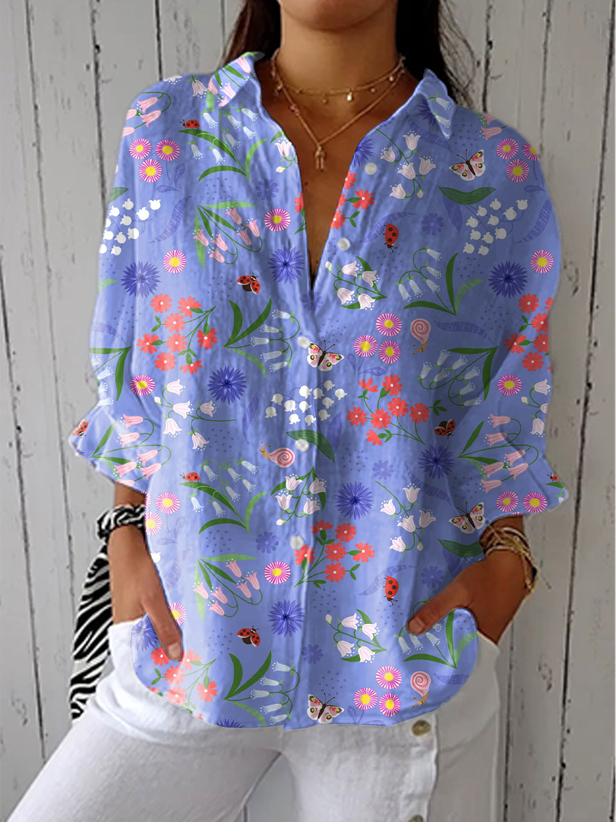 Felicia | Floral Meadow Blouse