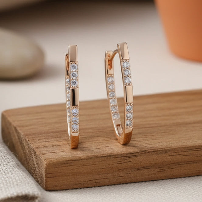 Elegantit Kultaiset Zirkoniakorvakorut