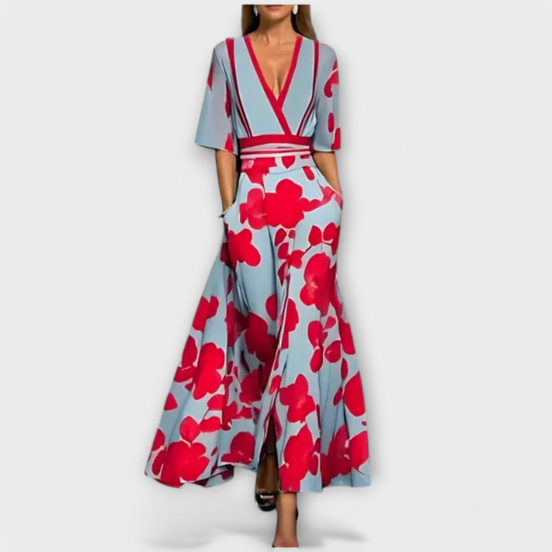 Eliz - Tyylikäs Värikäs Mekko