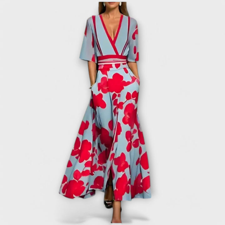 Eliz - Tyylikäs Värikäs Mekko