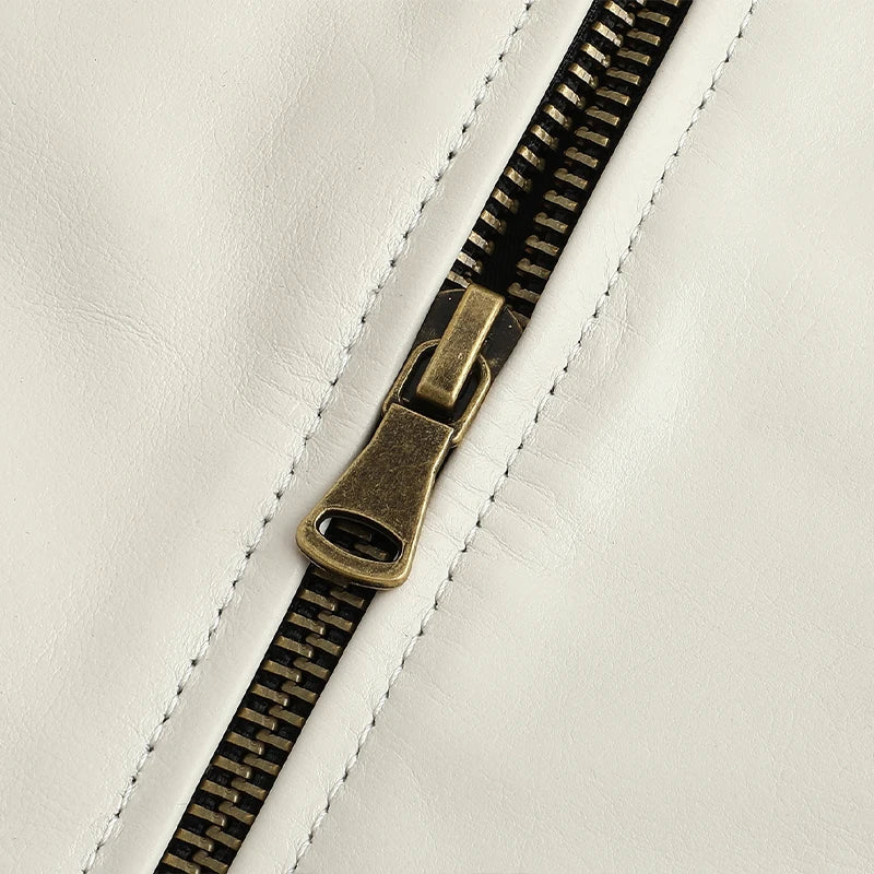 Yavor-nahkatakki slim-fit leikkauksella