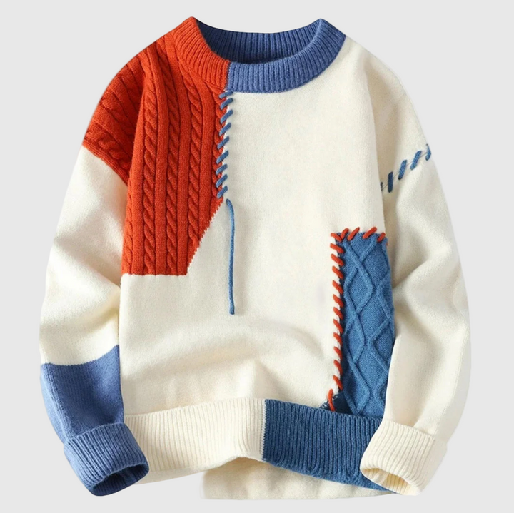 Jordán – Kudottu neule patchwork-muotoilulla