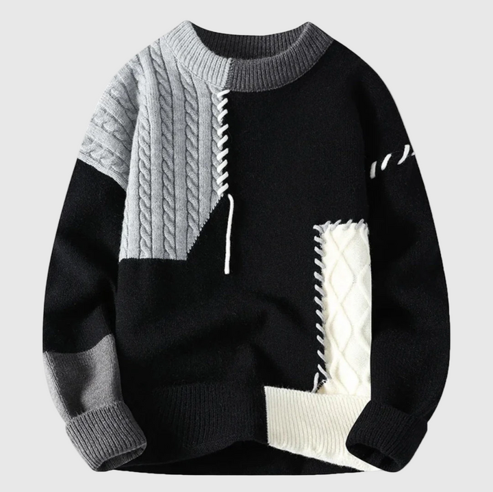 Jordán – Kudottu neule patchwork-muotoilulla
