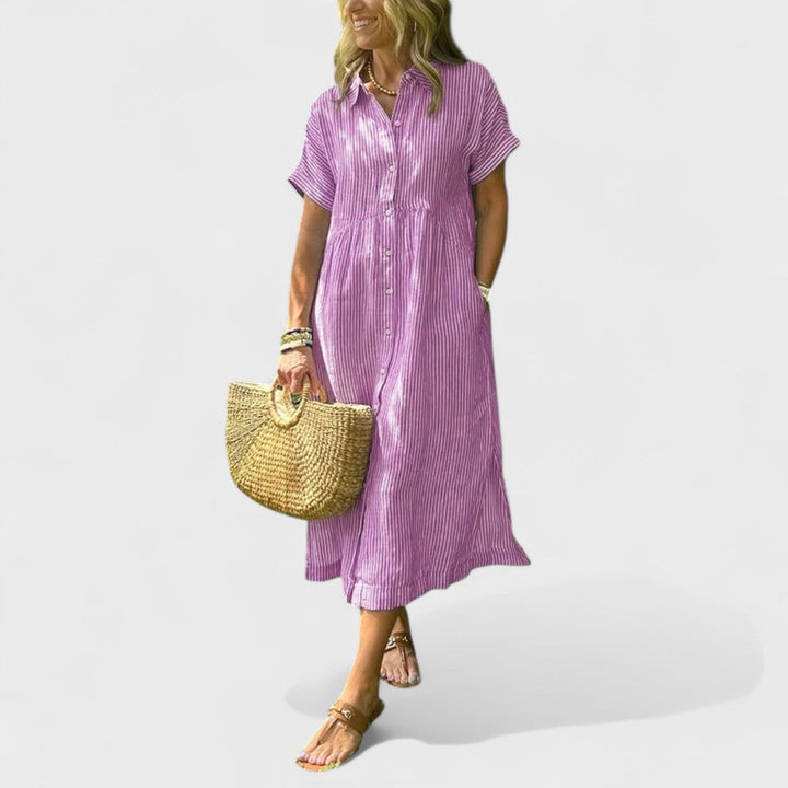 Angela - Raidallinen mekko