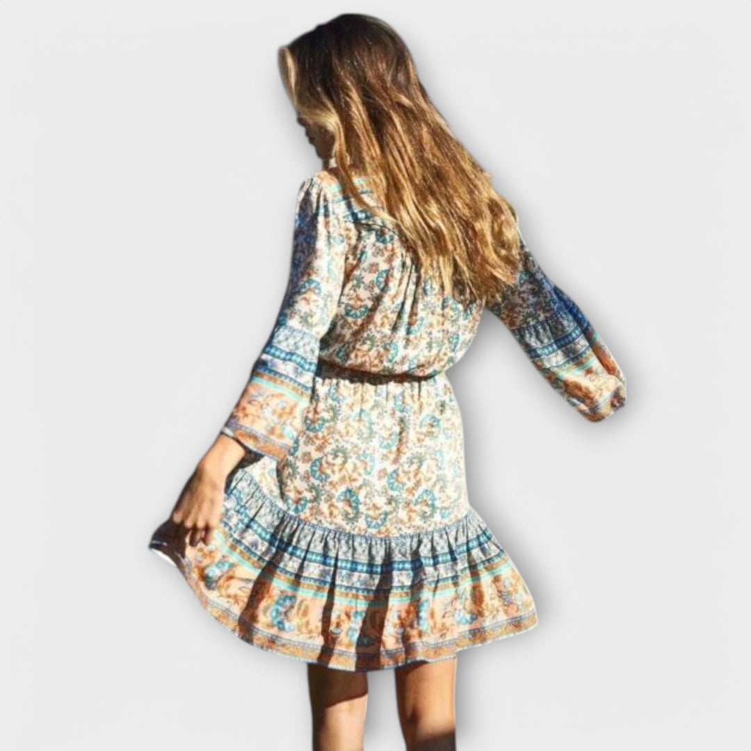 Kéita - Lyhyt Boho-tyylinen Mekko