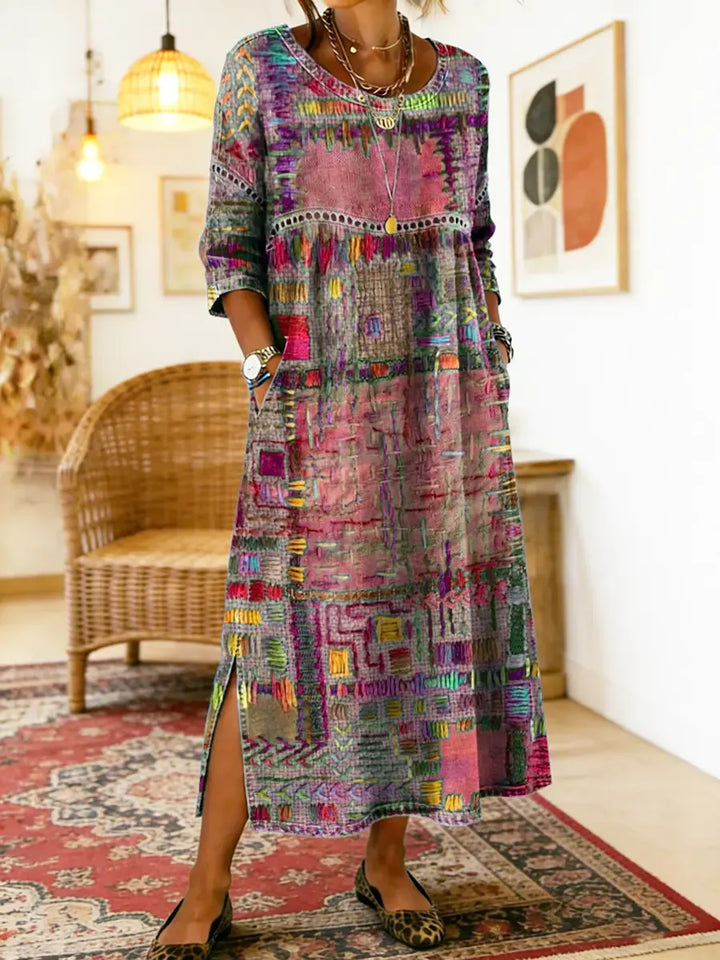 Manuela | Etninen patchwork-mekko