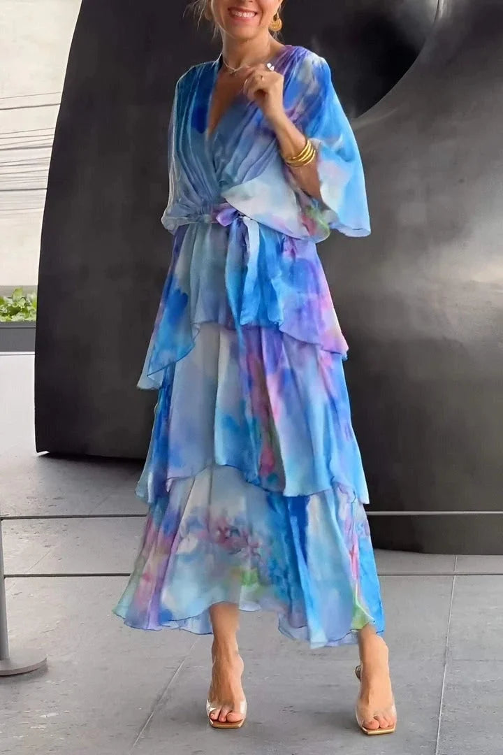 Cassia – Elegantti Chiffon Mekko