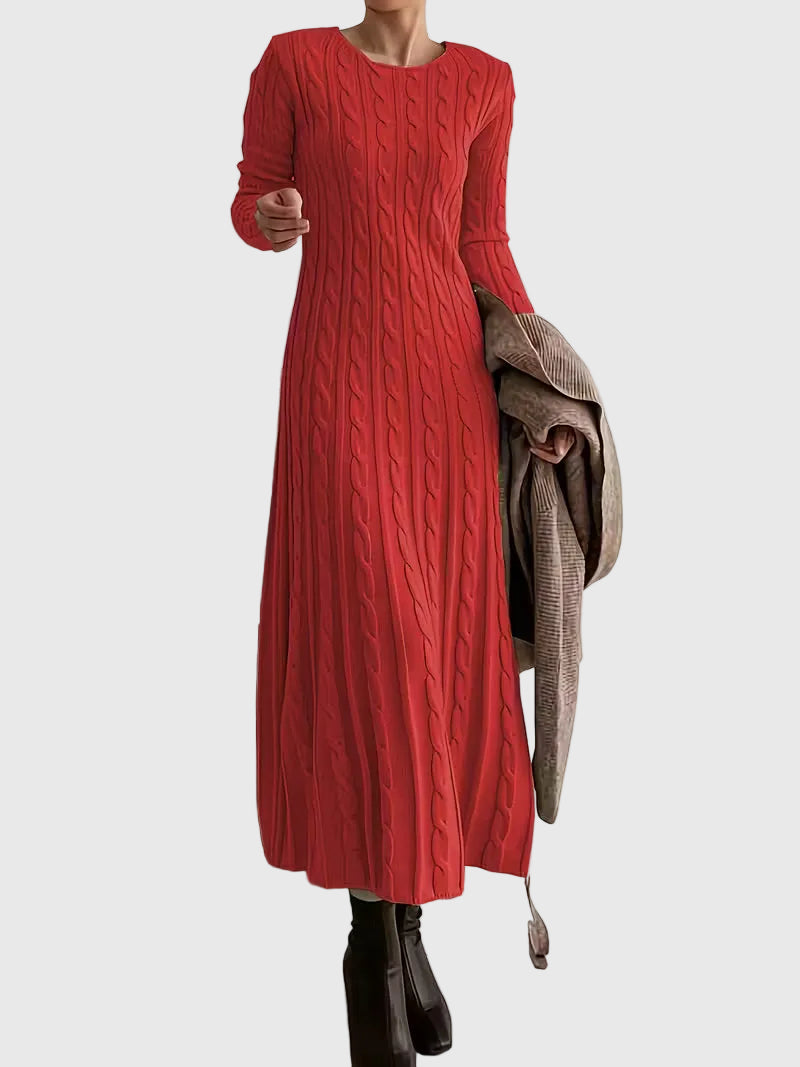 Vanessa - Elegantti Maxi Neulemekko
