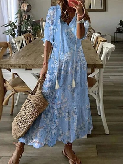 Luna | Kevyt boho-midimekko
