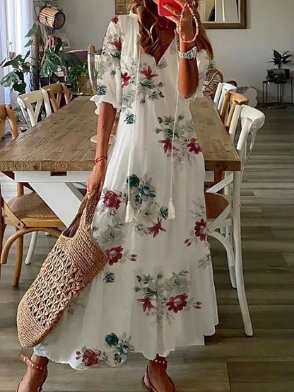 Luna | Kevyt boho-midimekko